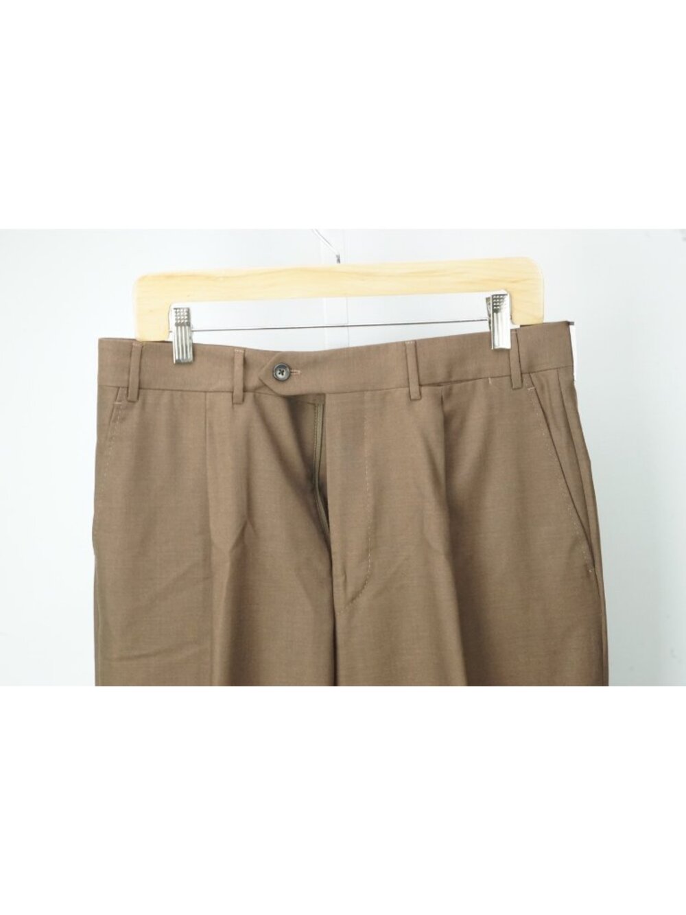 Corneliani Master Brown 100% Wool Dress Pants Sz 48R EU BRAND NEW